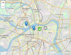 Markers on map