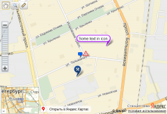 Markers on map
