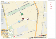 Placemark list